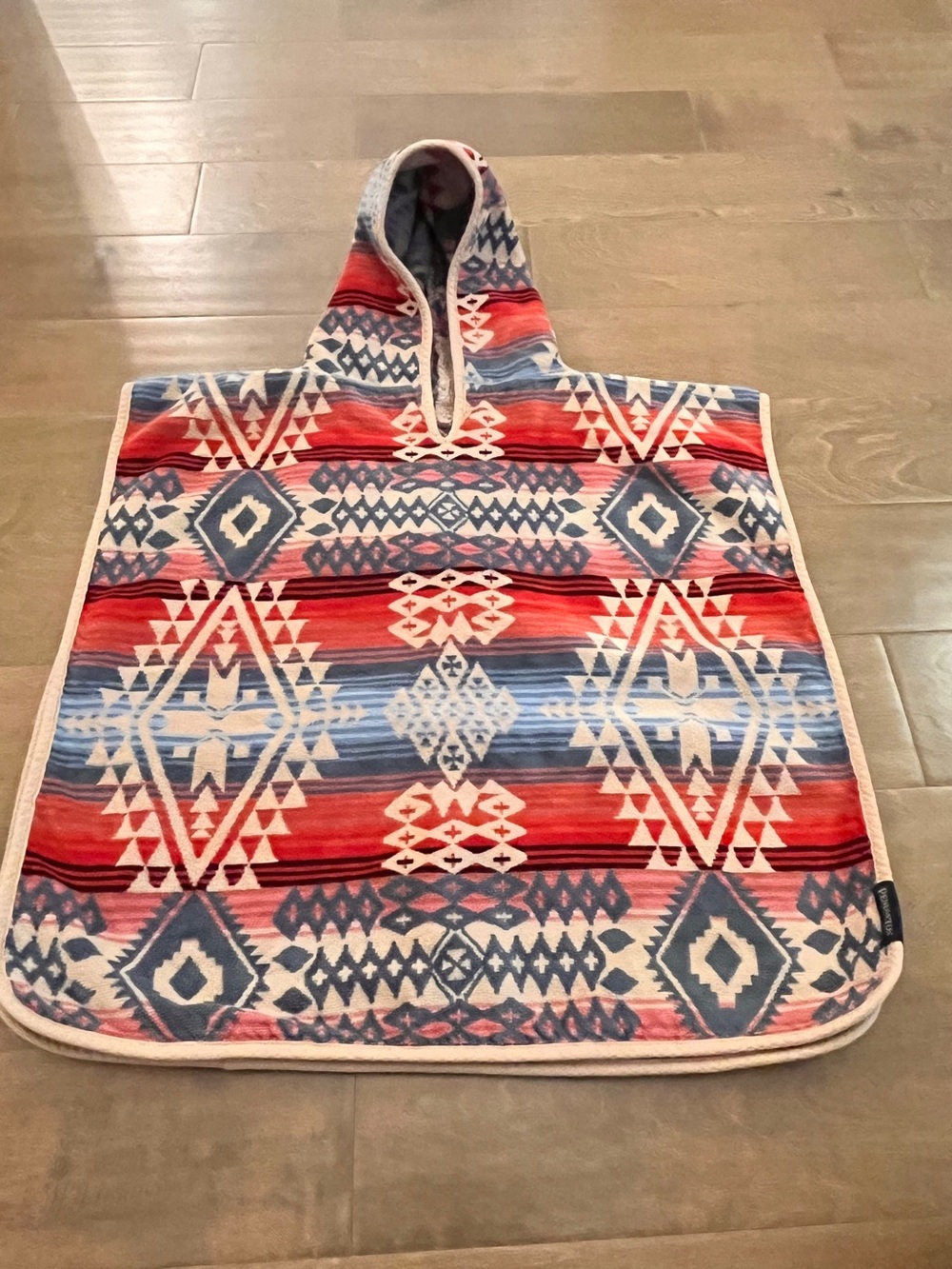 Pendleton Hooded Towel Poncho 23” X 22”